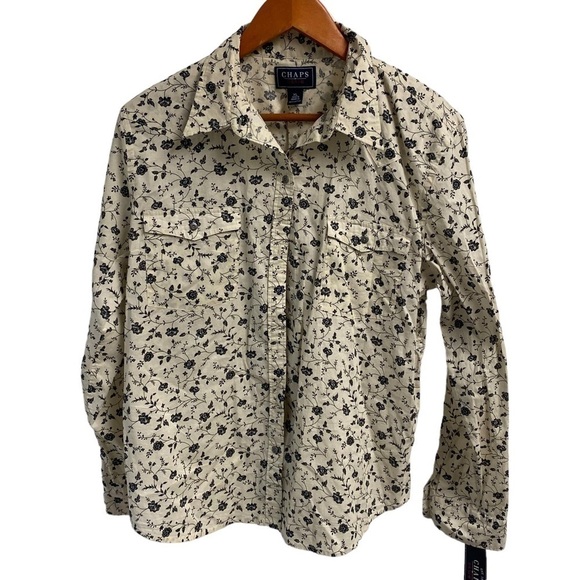 NWT Chaps ladies button down shirt size‎ XL. - Picture 2 of 12